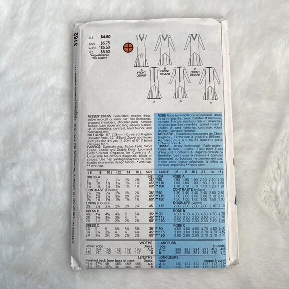 2 Butterick Sewing Patterns - Picture 5 of 5